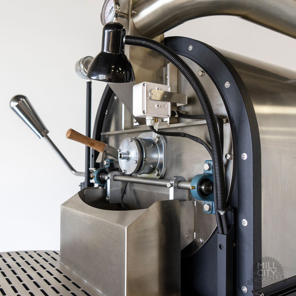 Easy access precision drum adjustment mechanism.