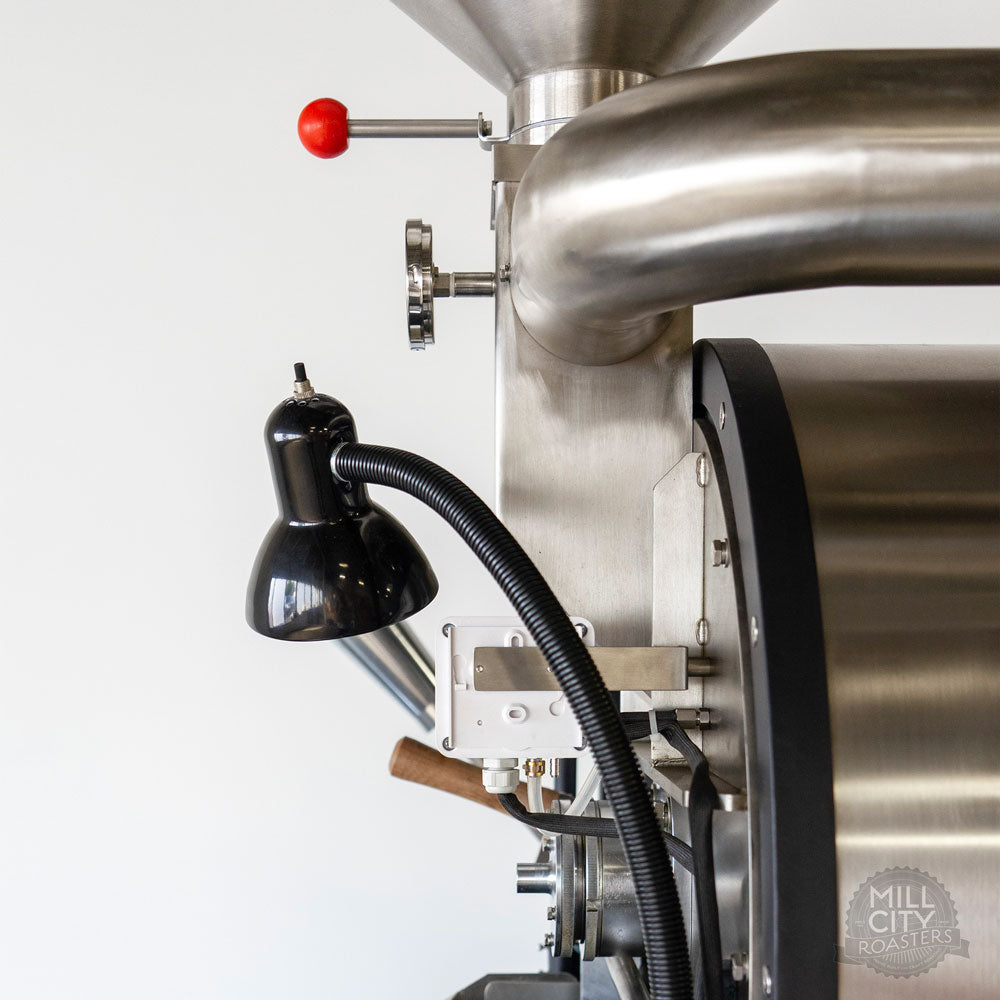 Integrated lamp and custom designed drum pressure sensor and readout for every model.