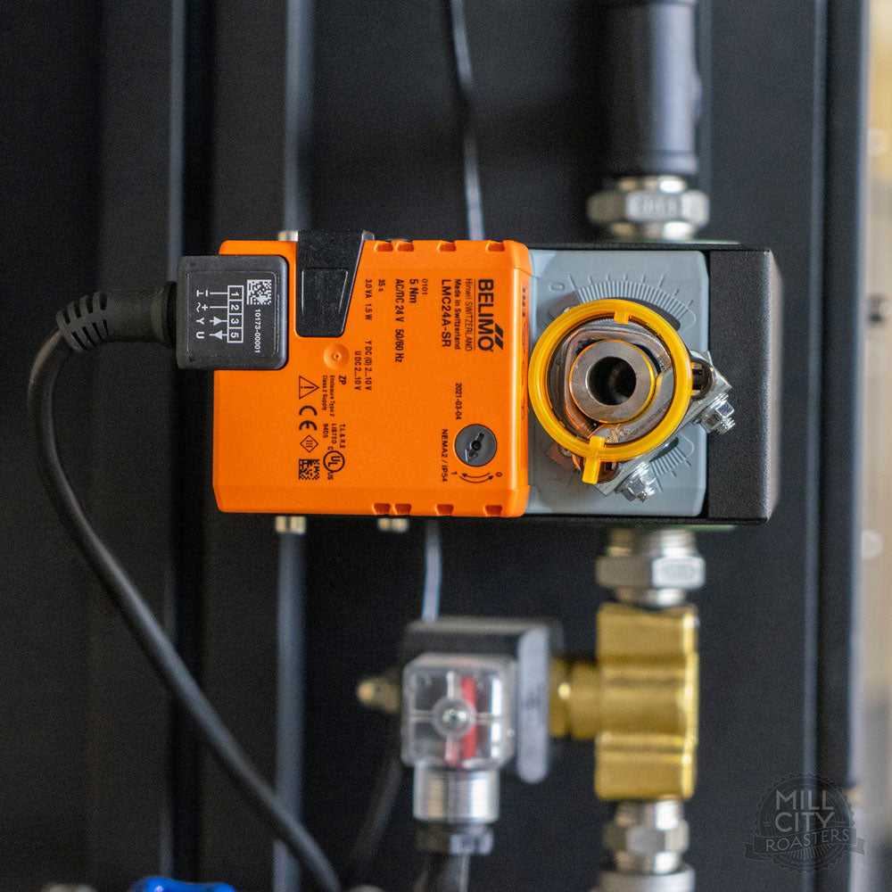 Variable geometry main gas control valve for micro step precision gas adjustment.
