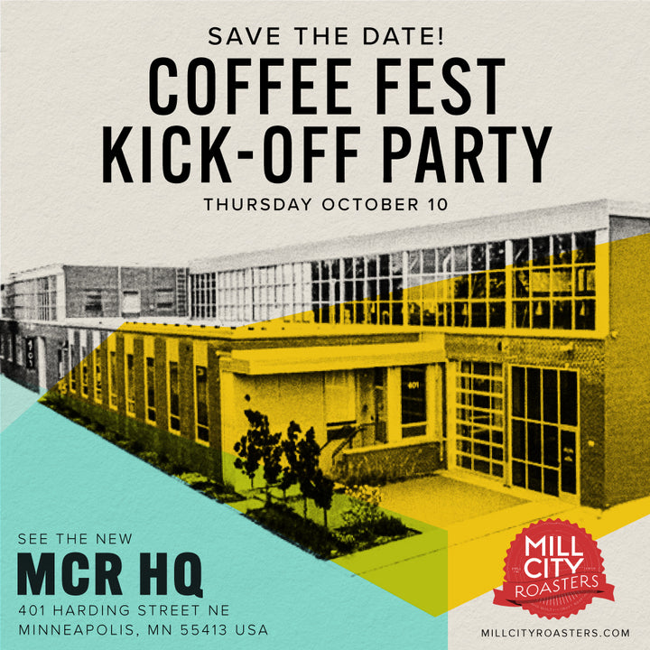 Party with us at Coffee Fest Minneapolis! Kick-off Party October 10th