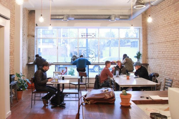 Customers at Wesley Andrews Cafe