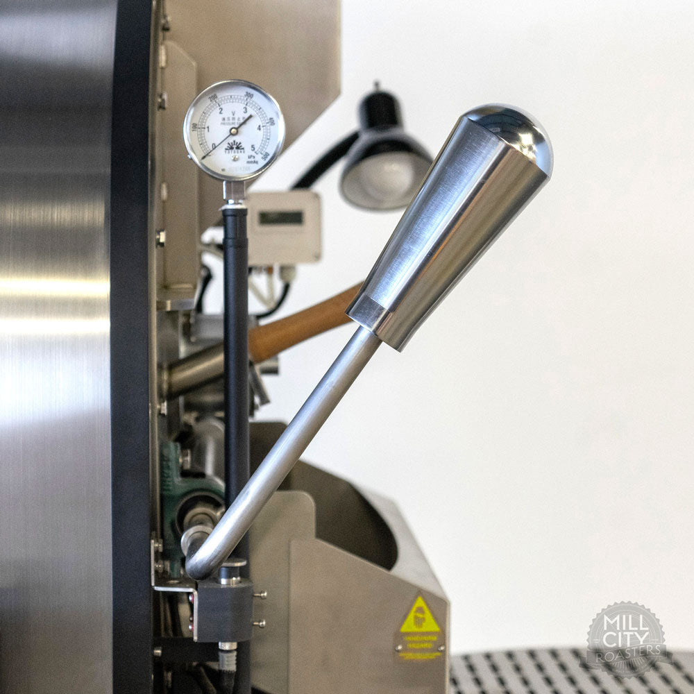 Ergonomically positioned gas manifold pressure and drum pressure gauges allows "at-a-glance" verification of critical settings.