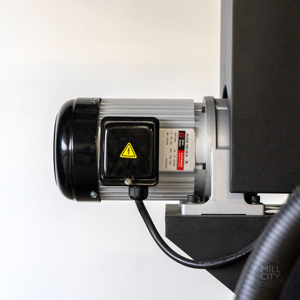 Heavy duty super reliable variable speed 3-phase drum motor.