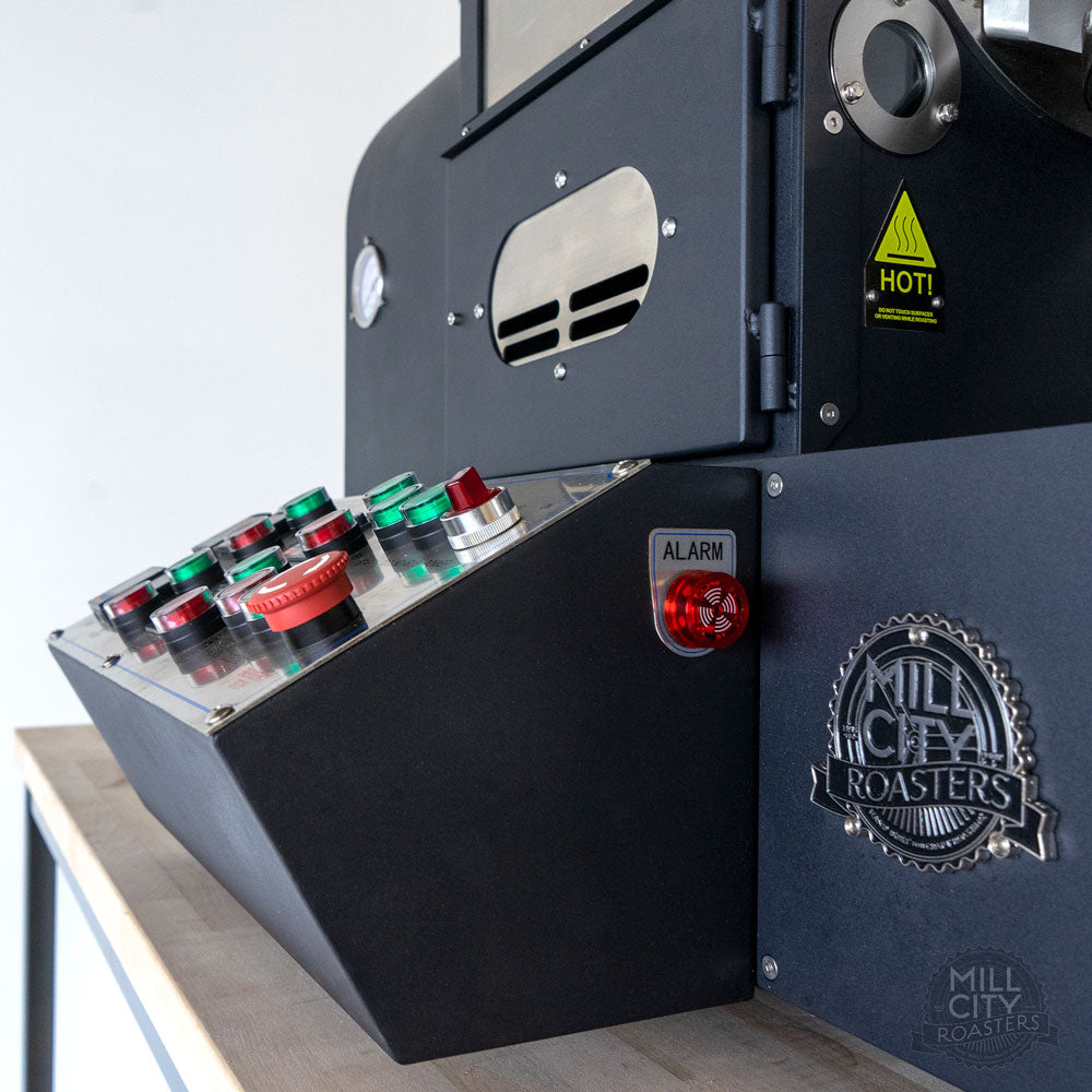 Automatic flame sensing ignition alarm alerts operator to ignition failure.