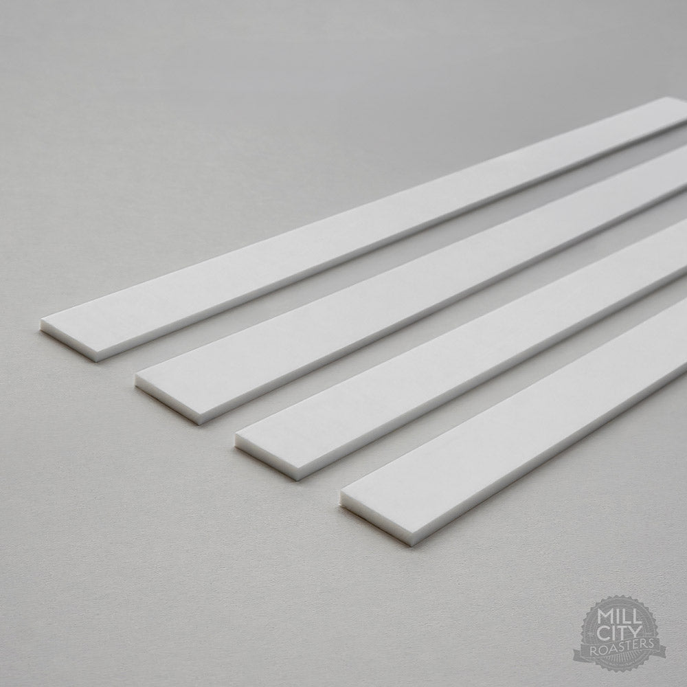 White Teflon Wear Strip for Cooling Tray Arms