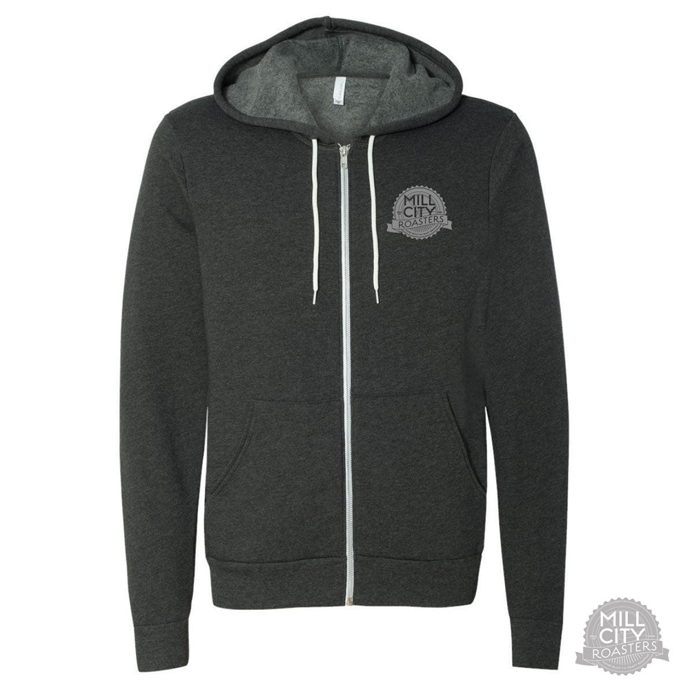 MCR Hoodie - Dark Grey Heather with Grey Logo