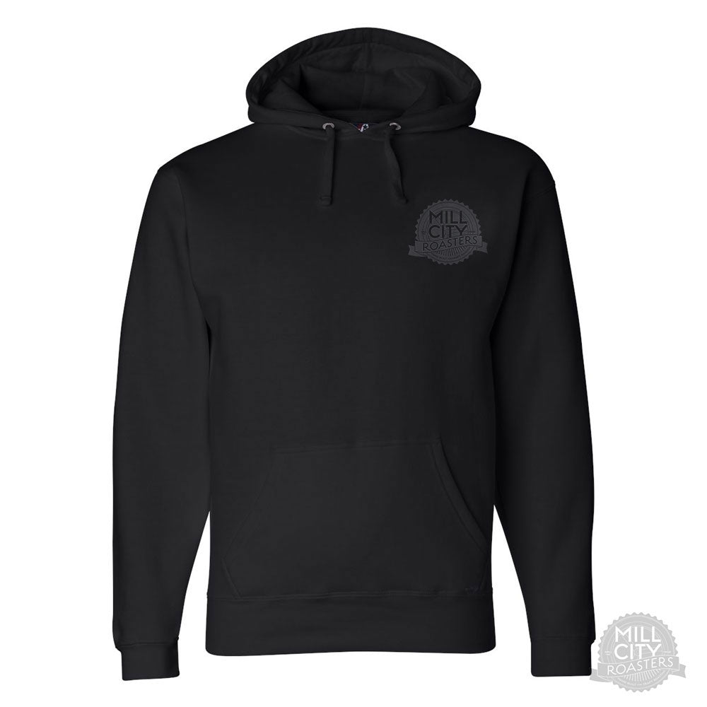 MCR Hoodie - Black with Grey Logo – Mill City Roasters