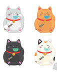 Sticker - Single Lucky Cat 4 Pack