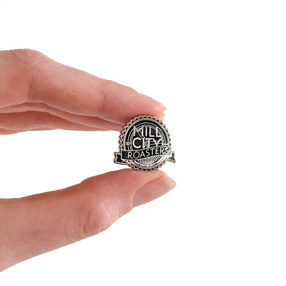 Mill City Roasters Enamel Lapel Pin Front