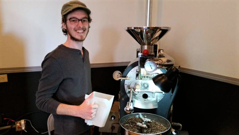 Co-owner of Nudge Coffee with 1kg Coffee Roaster